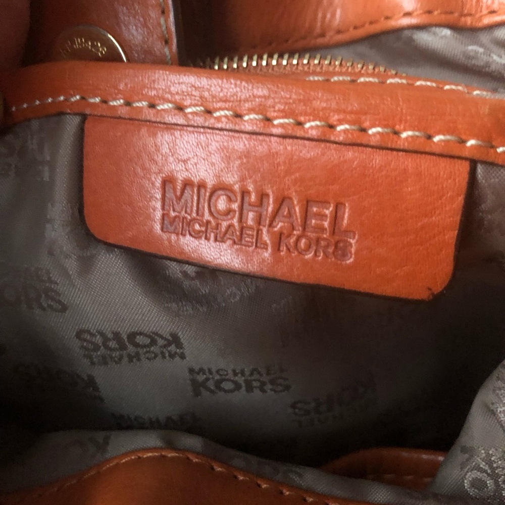 Michael Kors Women's Tan Leather Bag - Picture 7 of 11